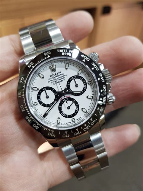 rolex daytona stahl panda|rolex daytona panda retail price.